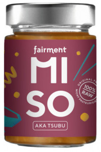 Pasta miso aka tsubu raw bio 200g, Fairment