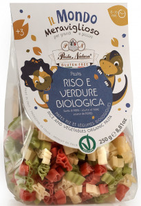 Paste de orez cu sfecla si spanac fara gluten pentru copii, bio, 250g Pasta Natura