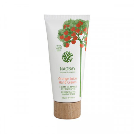 Crema de maini BIO hidratanta si revitalizanta cu extract de portocale Orange Juice, Naobay, 100 ml