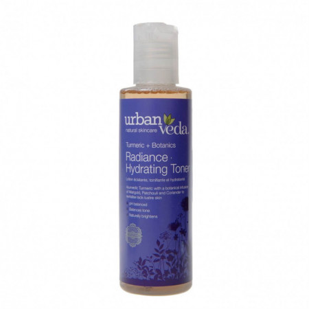 Lotiune tonica hidratanta cu extract de turmeric organic - ten uscat, Radiance - Urban Veda, 150 ml