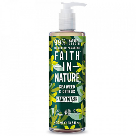 Sapun lichid natural cu alge marine si citrice, Faith in Nature, 400 ml