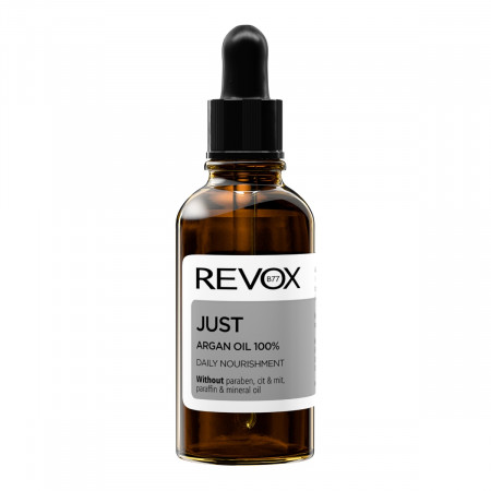 Ulei fata JUST argan oil 100% daily nourishment, Revox, 30ml