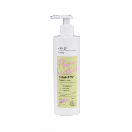 Sampon cu probiotice pentru piele sensibila, KILIG DERMA, 250 ml