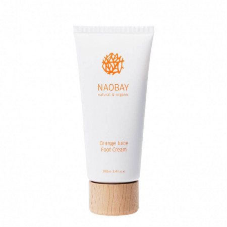Crema hidratanta BIO pentru picioare cu extracte de unt de Shea si portocale, Orange Juice, Naobay, 100 ml