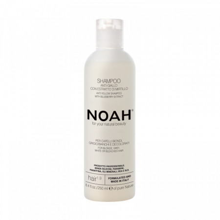 Sampon natural anti-yellow cu extract de afine, 1.9, Noah, 250 ml