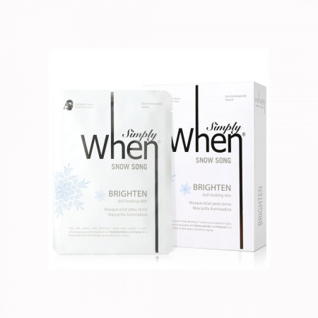Set Masca coreana pentru luminozitate cu vitamina C, Snow Song, 115 ml, Simply When (5 buc)