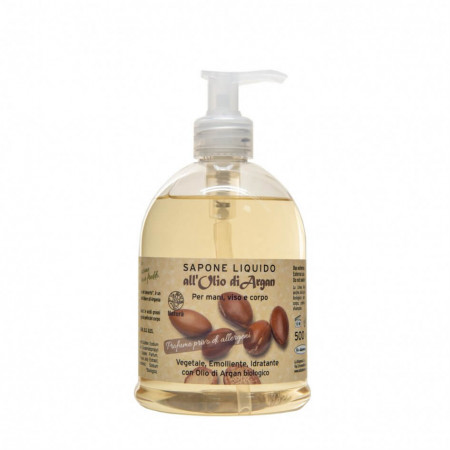 Sapun lichid vegetal hidratant si emolient cu ulei de argan, La Dispensa, 500 ml