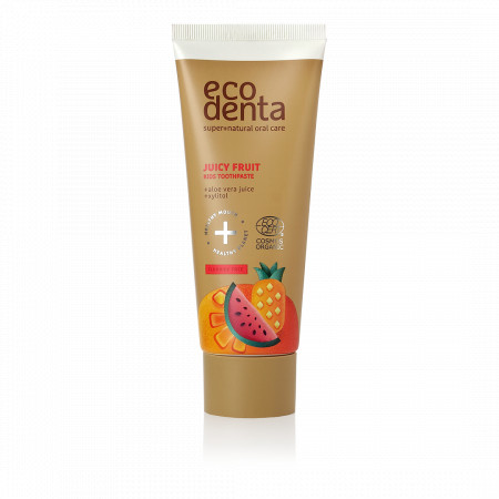 Pasta de dinti organica pentru copii cu suc de fructe, Ecodenta, 75 ml