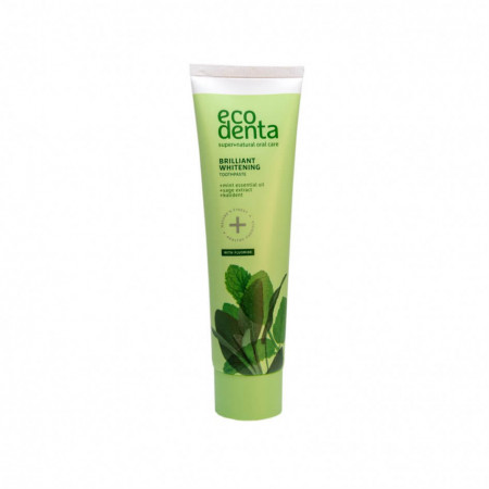 Pasta de dinti pentru albire cu ulei de menta, extract de salvie si Kalident, Ecodenta, 100ml