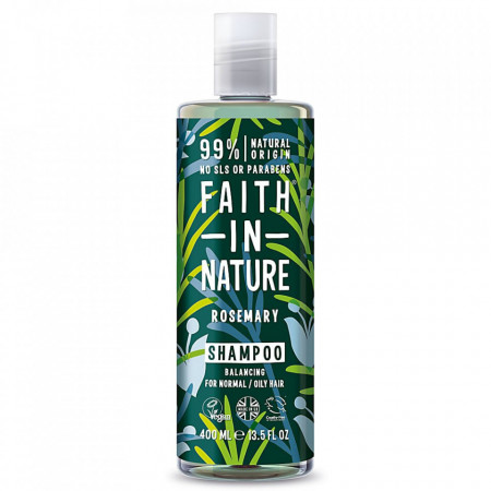 Sampon natural echilibrant cu rozmarin, pentru par normal sau gras, Faith in Nature, 400 ml
