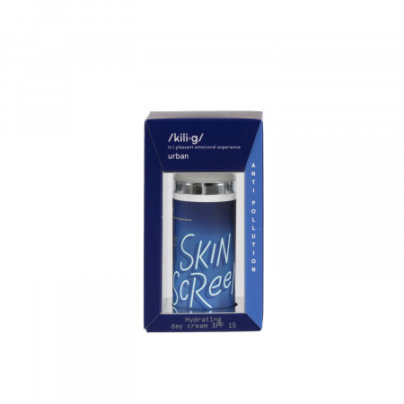Crema de fata hidratanta SPF 15 pentru ten Normal Anti Pollution, KILIG URBAN, 50 ml