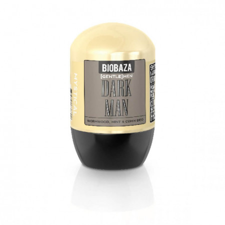 Deodorant natural pe baza de piatra de alaun pentru barbati DARK MEN (menta si chimion), Biobaza, 50 ml