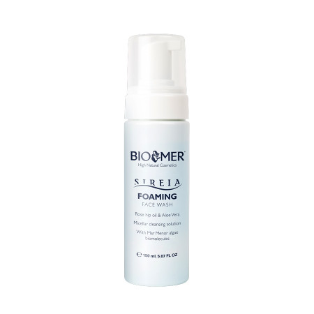 Spuma pentru curatarea fetei cu ulei de macese si Aloe Vera, Sireia - Bio Mer, 150 ml