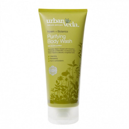 Gel de dus cu ulei de neem organic, Purifying - Urban Veda, 200 ml