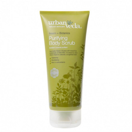 Exfoliant pentru corp cu ulei de neem organic, Purifying - Urban Veda, 200 ml