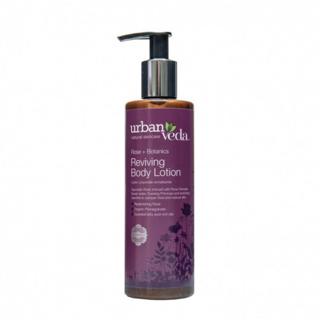 Lotiune hidratanta de corp cu ulei de trandafir de Damasc, Reviving - Urban Veda, 250 ml