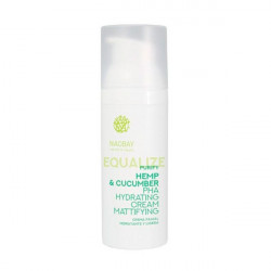 Crema BIO matifianta, hidratanta cu canepa si castravete, Naobay, 50 ml