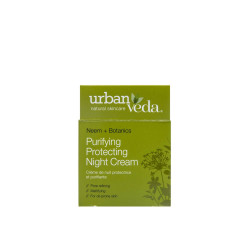 Crema de noapte protectiva cu ulei de neem- pentru ten gras, Purifying - Urban Veda, 50 ml