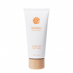 Crema hidratanta BIO pentru picioare cu extracte de unt de Shea si portocale, Orange Juice, Naobay, 100 ml