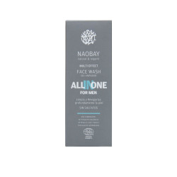 Lotiune de curatare faciala BIO hidratanta cu extract de cafea pentru barbati, All In One, Naobay, 100 ml