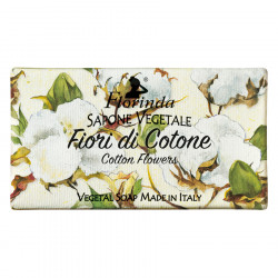 Sapun vegetal cu flori de bumbac Florinda, 100 g La Dispensa