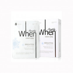 Set Masca coreana pentru luminozitate cu vitamina C, Snow Song, 115 ml, Simply When (5 buc)