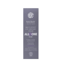 Crema contur de ochi BIO revitalizanta cu acid hialuronic pentru barbati, All In One, Naobay, 15 ml