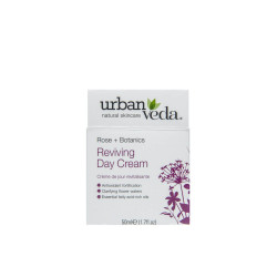 Crema de zi revigoranta cu ulei de trandafir de Damasc - ten matur, Reviving - Urban Veda, 50 ml