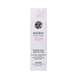 Masca BIO regeneranta si anti roseata cu extract de orez si violete pentru tenul sensibil, Origin, Naobay, 75 ml
