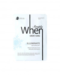 Masca coreana pentru luminozitate cu vitamina C, Snow Song, 23 ml, Simply When