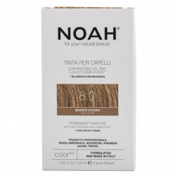 Vopsea de par naturala, Blond deschis,8.0, Noah, 140 ml