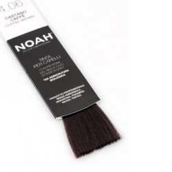 Vopsea de par naturala, Saten cafeniu,4.06, Noah, 140 ml