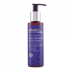 Gel de curatare pentru fata cu extract de turmeric organic - ten uscat, Radiance - Urban Veda, 150 ml