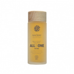 Lotiune de curatare faciala BIO hidratanta cu extract de cafea pentru barbati, All In One, Naobay, 100 ml