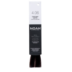 Vopsea de par naturala, Saten cafeniu,4.06, Noah, 140 ml