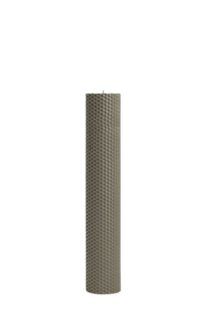 Lumanare ceara naturala de albine GREY/GRI, model fagure 30/5,5cm
