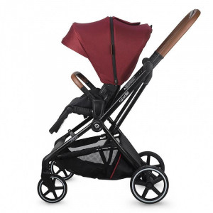 Carucior modular 2in1 Coccolle Saliara Cabernet+Cos auto 0-13 kg gb Idan Silver Fox Grey