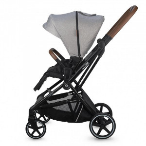 Carucior modular 2in1 Coccolle Saliara Greystone+Cos auto 0-13 kg gb Idan Satin Black