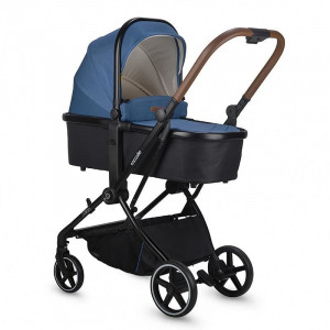 Carucior modular 2in1 Coccolle Saliara Navy+Cos auto 0-13 kg gb Idan Silver Fox Grey