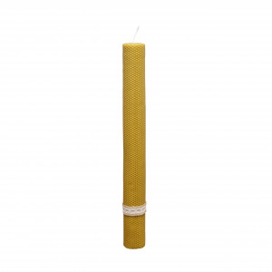 Lumanare ceara naturala de albine pentru botez, nunta 60 cm inaltime 6 cm grosime