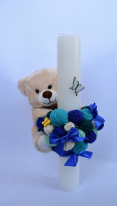 Lumanare de botez parafina Eric Bear