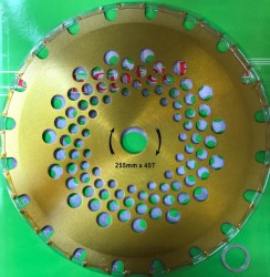 Disc motocoasa 255 mm cu VIDIA cosire in ambele sensuri