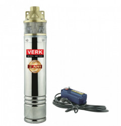 Pompa submersibila de adancime VERK V4S-750B, 750 W, panou comanda