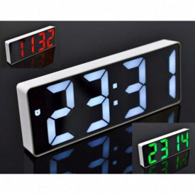 Ceas Digital cu Alarmă GH0712L, Display LED, Funcție Snooze, Temperatură, Diverse Culori