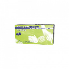 Set 90 bucati Manusi Medicale Nitril Semperguard Comfort Nepudrate Marimea XL