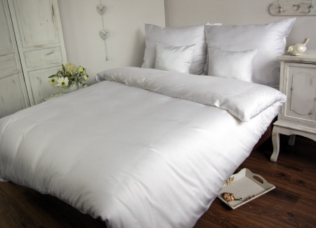 Lenjerie de pat bumbac satinat WHITE 603/200x220
