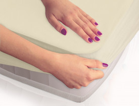 Protectie saltea si cearceaf SMARTCEL/cream 09/200x220
