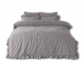 Lenjerie de pat OPAL GREY/200x220(P) STONEWASHED