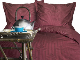 Lenjerii bumbac saten BOTILO CLARET/160x200 LUXURY PREMIUM