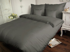 Lenjerie de pat bumbac satinat LIGHT GRAY 037/200x220